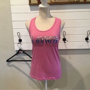 Love Sequin Tank Top